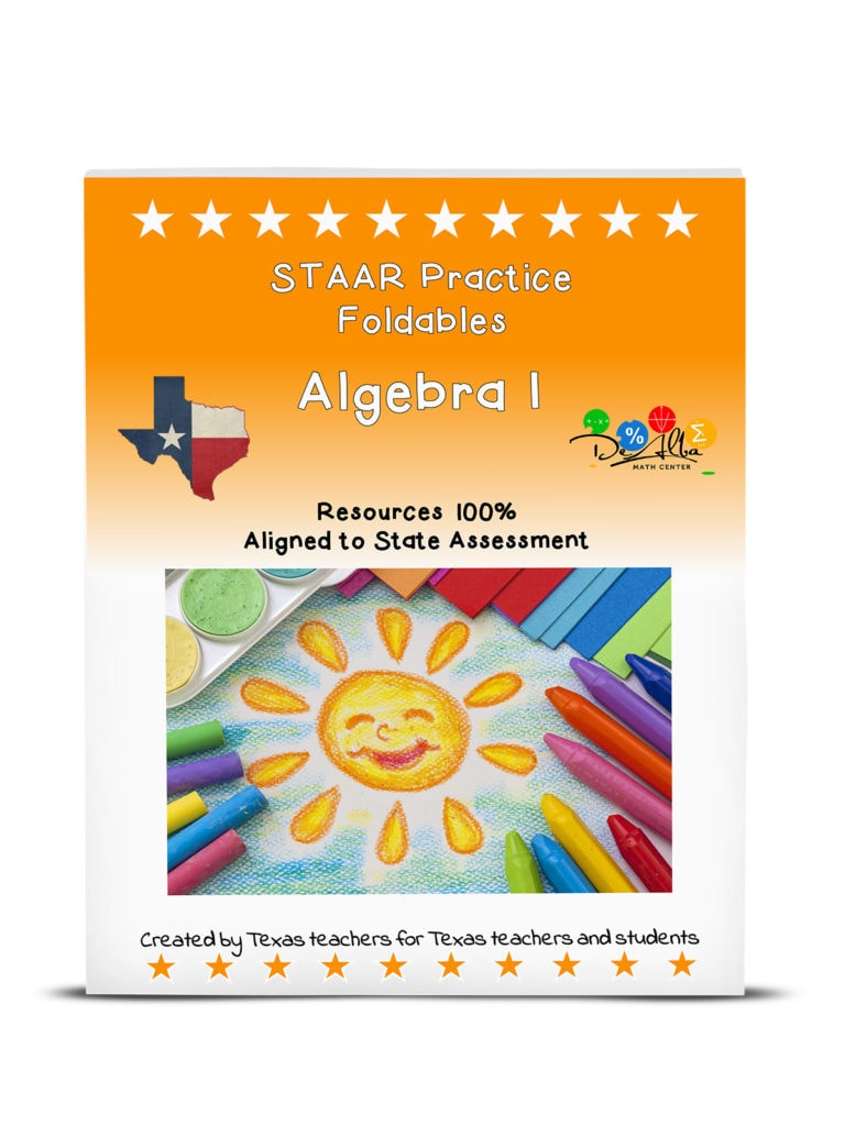 Foldables Color Printed - Algebra I - De Alba Math Center